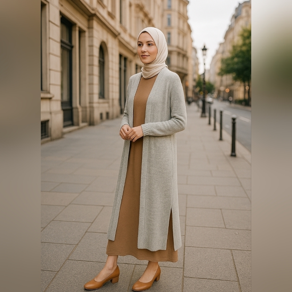 Lovestitch Light Gray Women's Cardigan